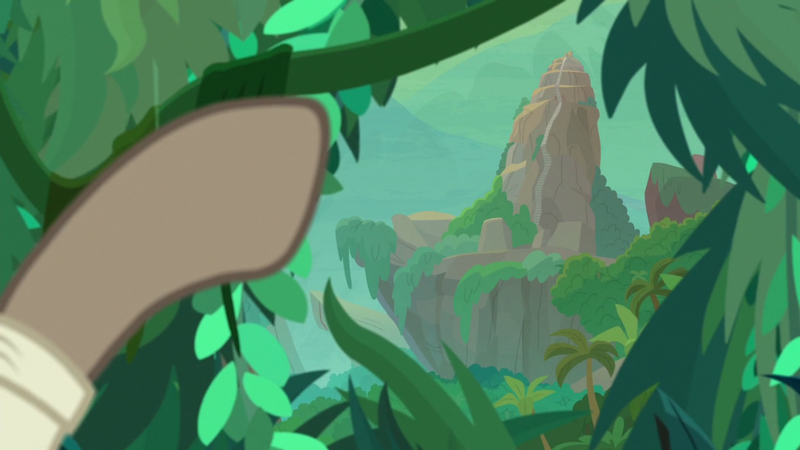 Size: 2000x1125 | Tagged: safe, derpibooru import, screencap, doctor caballeron, pony, daring doubt, hooves, jungle, male, male pov, offscreen character, pov, temple, vine
