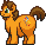 Size: 156x152 | Tagged: safe, artist:kelvin shadewing, derpibooru import, oc, oc:alex the chubby pony, unofficial characters only, earth pony, pony, adorafatty, chubby, pixel art, sprite