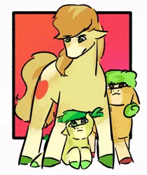 Size: 820x974 | Tagged: safe, artist:lieutenantcactus, artist:polyquestria, derpibooru import, braeburn, oc, pony, brother and sister, female, male, siblings