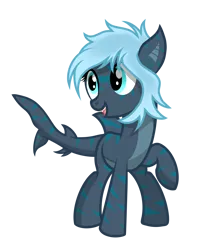 Size: 2500x2900 | Tagged: 2020 community collab, artist:pizzamovies, derpibooru community collaboration, derpibooru import, female, looking away, oc, oc:mariana, original species, raised hoof, safe, shark, shark pony, show accurate, simple background, solo, transparent background, unofficial characters only
