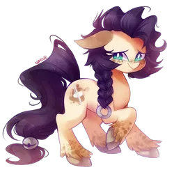 Size: 1348x1334 | Tagged: safe, artist:nayobe, artist:obedaiya, derpibooru import, oc, oc:silver mine, earth pony, pony, solo