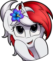 Size: 1219x1409 | Tagged: safe, artist:av-4, derpibooru import, oc, oc:stock piston, unofficial characters only, pony, unicorn, flower, flower in hair, simple background, solo, transparent background