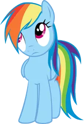 Size: 7433x10921 | Tagged: safe, artist:d2xa, derpibooru import, rainbow dash, pegasus, pony, the last roundup, absurd resolution, female, frown, looking up, mare, simple background, solo, transparent background, vector