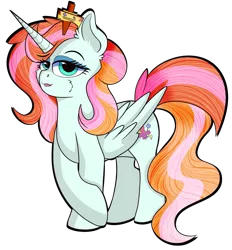 Size: 1280x1377 | Tagged: safe, artist:rainbowtashie, derpibooru import, fleur-de-lis, lightning dust, nurse redheart, sassy saddles, oc, oc:exquisite attire, oc:instant care, oc:princess healing glory, alicorn, pony, alicorn oc, alicorn princess, commissioner:bigonionbean, fusion, fusion: princess healing glory, fusion:exquisite attire, fusion:instant care, horn, wings