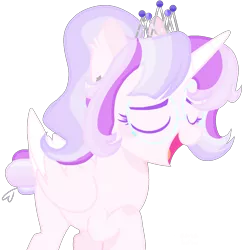 Size: 1296x1300 | Tagged: safe, artist:sunrisesparksyt, derpibooru import, oc, unofficial characters only, alicorn, pony, crown, female, glasses, jewelry, magical lesbian spawn, mare, offspring, parent:rainbow dash, parent:twilight sparkle, parents:twidash, regalia, simple background, solo, transparent background