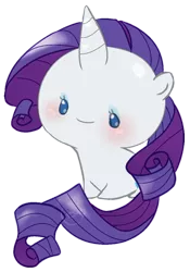 Size: 400x572 | Tagged: safe, artist:cmvm, derpibooru import, part of a set, rarity, pony, unicorn, blushing, chibi, cute, no nose, pixiv, raribetes, simple background, solo, transparent background