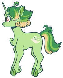 Size: 625x766 | Tagged: safe, artist:lucheek, derpibooru import, oc, oc:ectoplasm, unofficial characters only, pony, unicorn, cloven hooves, female, fetlock tuft, full body, mare, solo