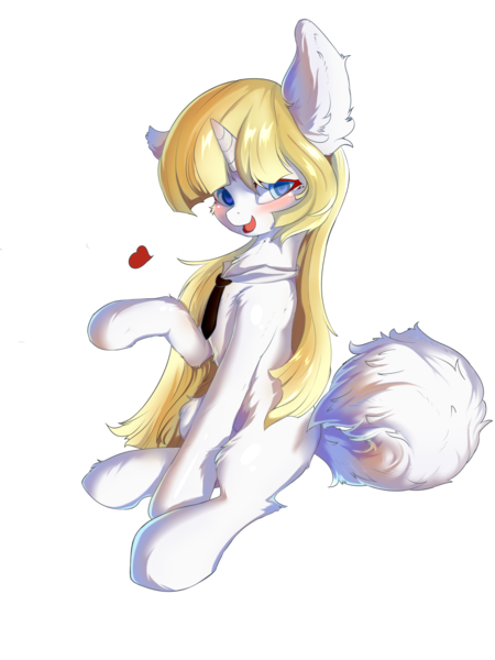 Size: 2268x3024 | Tagged: safe, artist:silver fox, derpibooru import, oc, unofficial characters only, pony, unicorn, female, heart, mare, simple background, sitting, solo, transparent background