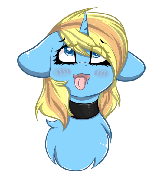 Size: 3222x3564 | Tagged: safe, artist:mimihappy99, derpibooru import, oc, oc:skydreams, unofficial characters only, pony, unicorn, ahegao, blushing, bust, commission, female, floppy ears, heart eyes, mare, open mouth, simple background, solo, tongue out, transparent background, wingding eyes, ych result