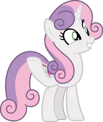 Size: 3626x4261 | Tagged: safe, artist:timeymarey007, derpibooru import, sweetie belle, pony, unicorn, growing up is hard to do, cutie mark, female, mare, older, older sweetie belle, raised hoof, simple background, smiling, solo, the cmc's cutie marks, transparent background, underhoof, vector