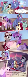 Size: 1476x4000 | Tagged: safe, artist:xjenn9fusion, author:bigonionbean, derpibooru import, king sombra, oc, oc:aerial agriculture, oc:earthing elements, oc:king speedy hooves, oc:queen galaxia, oc:tommy the human, alicorn, pony, comic:fusing the fusions, comic:time of the fusions, alicorn oc, alicorn princess, armor, beaten up, blade, blank flank, broken horn, canterlot, canterlot castle, child, colt, comic, commissioner:bigonionbean, dialogue, father and child, father and son, female, fusion, fusion:aerial agriculture, fusion:earthing elements, fusion:king speedy hooves, fusion:queen galaxia, grandparents, hat, horn, hugging a pony, husband and wife, letter, magic, male, mare, nuzzling, picture, random pony, royal guard, royal guard armor, royalty, scroll, stallion, tied up, wings