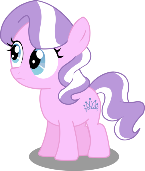 Size: 1314x1552 | Tagged: safe, artist:sketchmcreations, derpibooru import, edit, edited edit, editor:slayerbvc, vector edit, diamond tiara, earth pony, pony, accessory-less edit, cropped, female, filly, missing accessory, simple background, solo, transparent background, vector