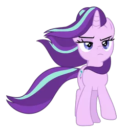 Size: 2500x2500 | Tagged: safe, artist:lanternomega, derpibooru import, starlight glimmer, pony, unicorn, the ending of the end, simple background, solo, transparent background, vector, windswept mane