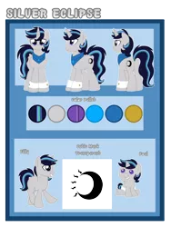 Size: 3000x4000 | Tagged: safe, artist:crystal-tranquility, derpibooru import, oc, oc:silver eclipse, pony, baby, baby pony, colt, male, reference sheet, solo, stallion