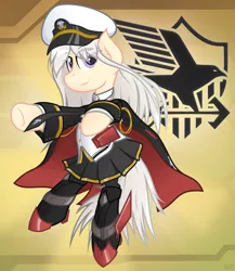 Size: 2672x3076 | Tagged: safe, artist:mrlolcats17, derpibooru import, ponified, earth pony, pony, azur lane, big e, clothes, cv-6, eagle union, enterprise, grey ghost, high res, lucky e, shipmare, solo, uniform, us navy, uss enterprise, vector