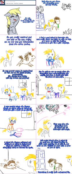 Safe Artist Jitterbugjive Derpibooru Import Derpy Hooves Doctor Whooves Queen