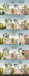 Size: 2500x6376 | Tagged: safe, artist:selenophile, derpibooru import, oc, oc:canvas, oc:seleno, ponified, deer, earth pony, pony, bear grylls, butt, canteen, comic, desert, dialogue, explicit source, fetish, implied pissing, leaktober, leaktober 2019, male, pee in container, piss drinking, plot, quadrupedal, stallion, survival, text, urine, watersports, wide eyes, wilderness