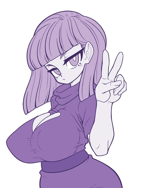 Size: 1109x1478 | Tagged: suggestive, artist:kaikoinu, derpibooru import, maud pie, equestria girls, big breasts, breasts, busty maud pie, cleavage, female, huge breasts, peace sign, sexy, sketch, solo, solo female, stupid sexy maud pie