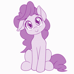 Size: 540x540 | Tagged: safe, artist:dstears, derpibooru import, pinkie pie, earth pony, pony, animated, blinking, c:, cute, daaaaaaaaaaaw, diapinkes, event horizon of cuteness, eye shimmer, female, floppy ears, gif, head tilt, headbob, hnnng, looking at you, mare, monochrome, simple background, sitting, smiling, solo, weapons-grade cute, white background