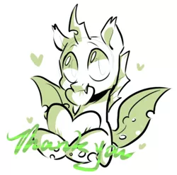 Size: 796x786 | Tagged: artist:colorfulcolor233, changeling, cute, derpibooru import, green changeling, heart, love, monochrome, oc, oc:firefly nightglow, quadrupedal, safe, simple background, solo, unofficial characters only, white background