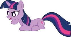 Size: 10187x5285 | Tagged: safe, artist:wissle, derpibooru import, twilight sparkle, pony, unicorn, friendship is magic, absurd resolution, female, lying down, mare, open mouth, prone, simple background, solo, thinking, transparent background, unicorn twilight, vector