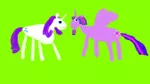 Size: 1278x712 | Tagged: safe, artist:super trampoline, derpibooru import, rarity, twilight sparkle, twilight sparkle (alicorn), alicorn, pony, 1000 hours in ms paint, duo, female, green background, lesbian, rarilight, shipping, simple background