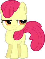 Size: 3669x4816 | Tagged: safe, artist:ratchethun, derpibooru import, edit, editor:slayerbvc, vector edit, apple bloom, earth pony, pony, accessory-less edit, female, filly, missing accessory, simple background, solo, transparent background, vector