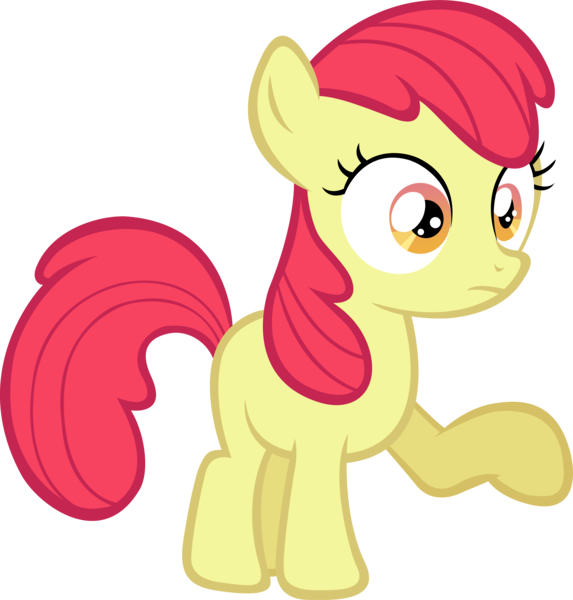 Size: 4633x4848 | Tagged: safe, artist:lilcinnamon, derpibooru import, edit, editor:slayerbvc, vector edit, apple bloom, earth pony, pony, .psd available, absurd resolution, accessory-less edit, female, filly, missing accessory, simple background, solo, trace, transparent background, vector
