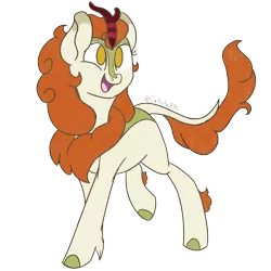 Size: 1920x1920 | Tagged: artist:firepetalfox, autumn blaze, awwtumn blaze, cute, derpibooru import, female, kirin, leg fluff, no pupils, open mouth, safe, simple background, solo, transparent background