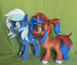 Size: 2841x2394 | Tagged: safe, artist:fireflytwinkletoes, derpibooru import, oc, oc:heart sketch, oc:starlight starbright, unofficial characters only, pegasus, pony, unicorn, female, irl, mare, photo, plushie