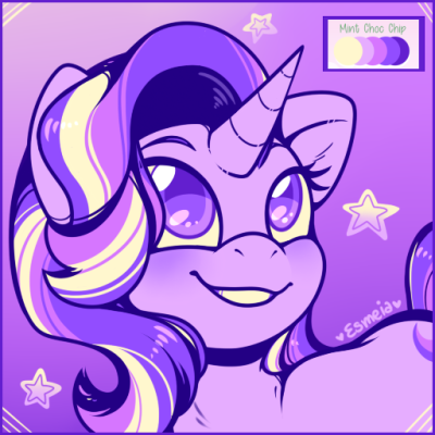 Size: 400x400 | Tagged: safe, artist:esmeia, derpibooru import, starlight glimmer, pony, unicorn, cute, glimmerbetes, limited palette, looking up, palette swap, recolor, smiling, solo, stars