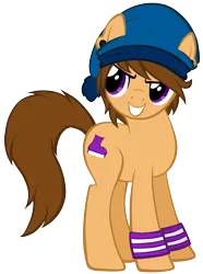 Size: 2843x3811 | Tagged: safe, artist:petraea, derpibooru import, oc, unofficial characters only, earth pony, pony, beanie, hat, male, simple background, solo, stallion, transparent background, vector