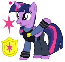 Size: 1041x1000 | Tagged: safe, artist:徐詩珮, derpibooru import, edit, vector edit, twilight sparkle, twilight sparkle (alicorn), alicorn, pony, clothes, cosplay, costume, crossover, cutie mark, female, judy hopps, mare, simple background, solo, transparent background, vector, zootopia