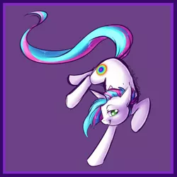 Size: 800x800 | Tagged: safe, artist:bluekazenate, derpibooru import, oc, oc:fluorescent luminosity, unofficial characters only, pony, unicorn, purple background, simple background, solo