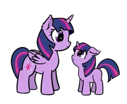 Size: 973x803 | Tagged: safe, artist:neuro, derpibooru import, twilight sparkle, twilight sparkle (alicorn), alicorn, pony, unicorn, blank flank, cute, ear fluff, female, filly, filly twilight sparkle, floppy ears, mare, self ponidox, simple background, transparent background, twiabetes, unicorn twilight, younger