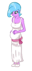 Size: 684x1498 | Tagged: safe, artist:fluor1te, derpibooru import, oc, oc:prudence aura, human, equestria girls, clothes, cute, female, hand on belly, offspring, parent:rarity, parents:canon x oc, pregnant, simple background, solo, transparent background