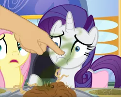 Size: 1177x943 | Tagged: safe, derpibooru import, edit, edited screencap, screencap, fluttershy, rarity, pony, the ending of the end, boop, boop edit, cropped, finger, hand