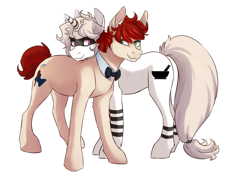 Size: 1280x1001 | Tagged: safe, artist:risu-nya, derpibooru import, oc, earth pony, pony, unicorn