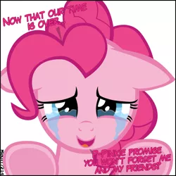 Size: 4000x4000 | Tagged: safe, artist:mrkat7214, derpibooru import, pinkie pie, earth pony, pony, ..., absurd resolution, crying, cute, daaaaaaaaaaaw, dialogue, diapinkes, end of ponies, feels, female, floppy ears, looking at you, mare, open mouth, pinkie cry, pinkie promise, puppy dog eyes, sad, sadorable, simple background, smiling, smiling at you, solo, stuttering, sweet dreams fuel, talking to viewer, tears of joy, teary eyes, underhoof, vector, white background