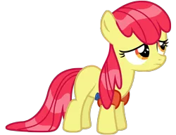 Size: 6500x5000 | Tagged: safe, artist:midnight--blitz, derpibooru import, edit, editor:slayerbvc, vector edit, apple bloom, earth pony, pony, leap of faith, absurd resolution, accessory-less edit, female, filly, missing accessory, simple background, solo, transparent background, vector, water wings, wet, wet mane