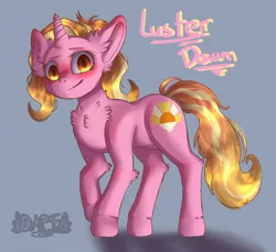 Size: 1146x1049 | Tagged: safe, artist:empty0point, derpibooru import, luster dawn, pony, unicorn, the last problem, blushing, chest fluff, cute, ear fluff, female, leg fluff, lusterbetes, mare, simple background, solo