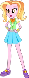 Size: 2008x5364 | Tagged: safe, artist:lhenao, derpibooru import, luster dawn, human, equestria girls, the last problem, spoiler:s09, clothes, cute, equestria girls-ified, legs, miniskirt, next generation, pleated skirt, ponytail, ribbon, shirt, shoes, simple background, skirt, solo, t-shirt, transparent background, vest