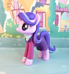 Size: 784x850 | Tagged: safe, artist:krowzivitch, derpibooru import, starlight glimmer, pony, unicorn, the last problem, clothes, craft, headmare starlight, older, older starlight glimmer, sculpture, solo, suit, that was fast, traditional art