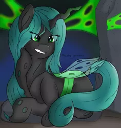 Size: 3400x3600 | Tagged: artist:flamelight-dash, changeling, derpibooru import, female, queen chrysalis, safe, solo
