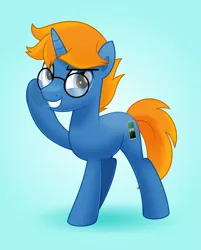 Size: 800x996 | Tagged: safe, artist:jhayarr23, derpibooru import, oc, oc:jack chestnut, pony, unicorn, glasses, male, movie accurate, solo, stallion