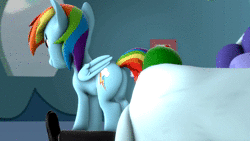 Size: 1280x720 | Tagged: suggestive, artist:gassipons, derpibooru import, rainbow dash, oc, oc:anon, pony, 3d, animated, butt, clipping, clipping error, face fart, fart, fart fetish, fetish, gas, rainbutt dash, short, smell, smelly, sniffing, sound, source filmmaker, webm