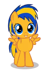 Size: 400x606 | Tagged: safe, artist:mlpfan3991, derpibooru import, oc, oc:flare spark, pegasus, pony, female, filly, pegasus oc, simple background, solo, transparent background, wings, younger