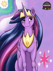 Size: 1536x2048 | Tagged: alicorn, artist:pearlescent, canon, crown, cute, cutie mark, derpibooru import, ethereal mane, female, hoers, hoof shoes, horn, jewelry, mare, older, older twilight, peytral, princess twilight 2.0, regalia, safe, season 9, smiling, solo, spoiler:s09, the last problem, twiabetes, twilight sparkle, twilight sparkle (alicorn), wings