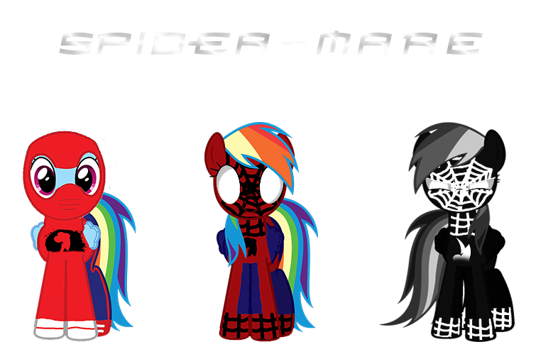 Size: 755x506 | Tagged: angry, artist:dashiesparkle, artist:kayman13, artist:kired25, black suit, black suit spider-man, clothes, costume, derpibooru import, edit, emo, frown, happy, human spider, rainbow dash, safe, simple background, smiling, spider-man, suit, symbiote spider-man, text, transparent background, vector, vector edit