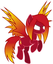 Size: 600x725 | Tagged: safe, artist:xpesifeindx, derpibooru import, oc, oc:paragon ire, unofficial characters only, pegasus, pony, female, glowing eyes, mare, simple background, solo, transparent background, vector